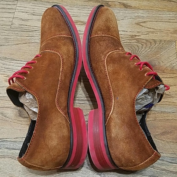 Donald J pliner Evan brown suede oxfords men's sz 7 - Picture 6 of 15